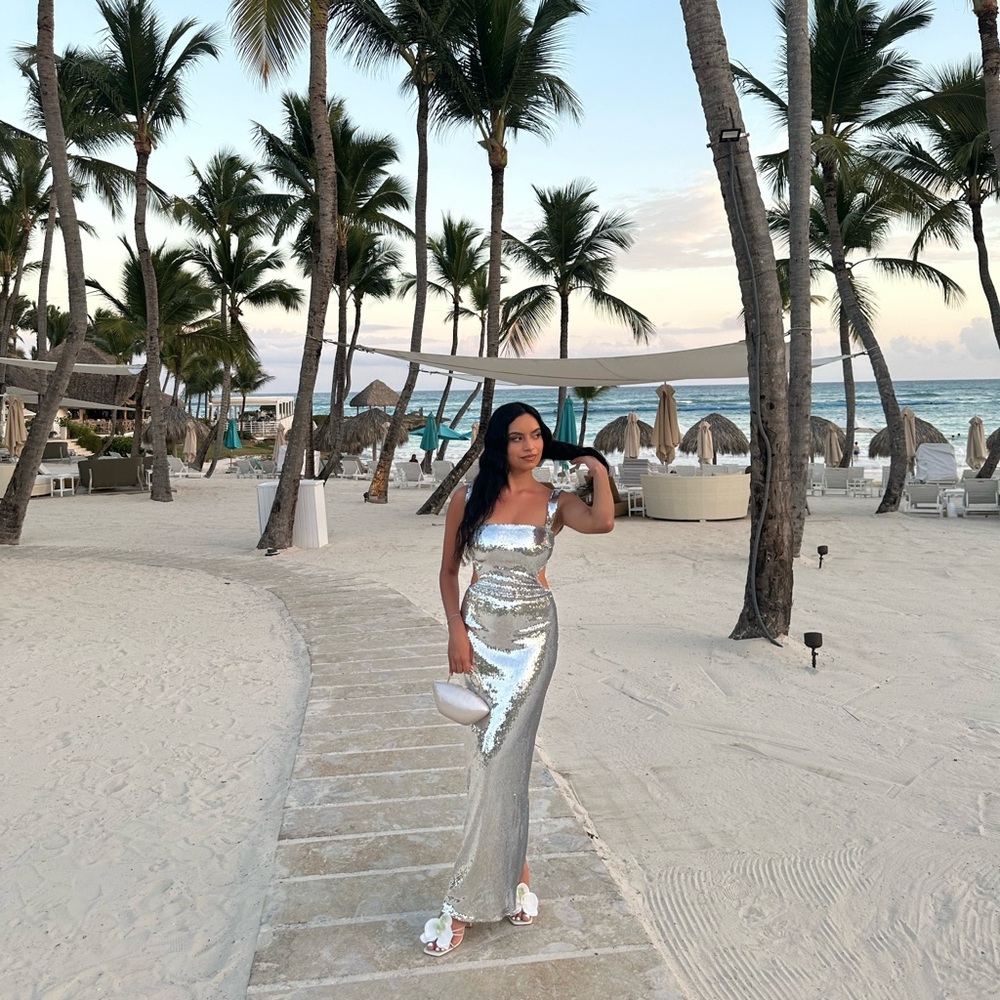 Meshki sequin maxi dress